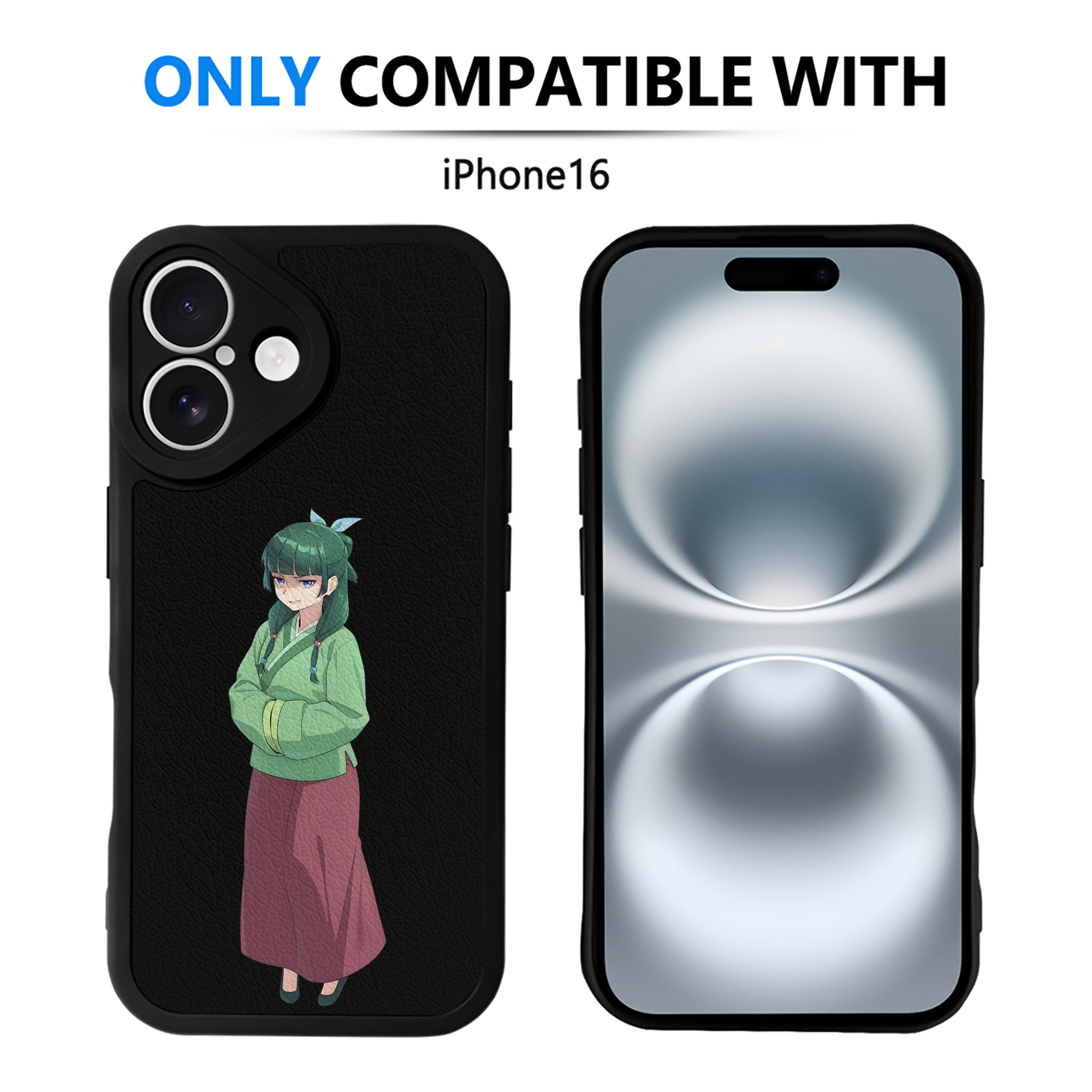 薬屋のひとりごと The Apothecary Diaries 【iPhone 16シリーズ対応】シリコンスマホケース（レザー調） 材質：シリコン